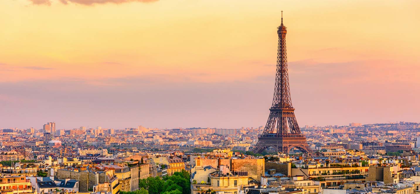 Skyline Of Paris With The Eiffel Tower In Paris